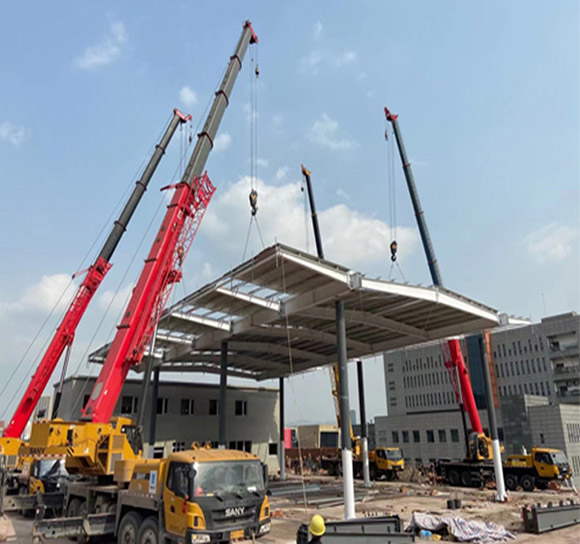 建阳吊大型钢结构车棚